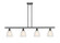 Ballston Four Light Island Pendant in Matte Black (405|5164IBKG381)
