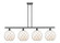 Ballston Four Light Island Pendant in Matte Black (405|5164IBKG12110RW)