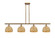 Ballston Four Light Island Pendant in Brushed Brass (405|5164IBBRBD8NAT)