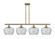 Ballston Four Light Island Pendant in Brushed Brass (405|5164IBBG92L)