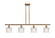 Ballston Four Light Island Pendant in Brushed Brass (405|5164IBBG402)
