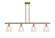 Ballston Four Light Island Pendant in Brushed Brass (405|5164IBBG381)