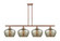 Ballston Four Light Island Pendant in Antique Copper (405|5164IACG96L)