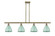 Ballston Four Light Island Pendant in Antique Brass (405|5164IABMBD75SF)
