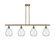 Ballston Four Light Island Pendant in Antique Brass (405|5164IABG372)