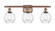 Ballston Three Light Bath Vanity in Antique Copper (405|5163WACG362)