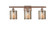 Ballston Three Light Bath Vanity in Antique Copper (405|5163WACG116)