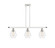 Ballston Three Light Island Pendant in White Polished Chrome (405|5163IWPCG6526)