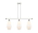 Ballston Three Light Island Pendant in White Polished Chrome (405|5163IWPCG6517)