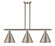 Ballston Three Light Island Pendant in Brushed Satin Nickel (405|5163ISNMBC12SN)