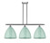Ballston Three Light Island Pendant in Satin Gold (405|5163ISGMBD12SF)