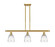 Ballston Three Light Island Pendant in Satin Gold (405|5163ISGG442)