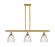 Ballston Three Light Island Pendant in Satin Gold (405|5163ISGG382)