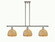 Ballston Three Light Pendant in Polished Nickel (405|5163IPNRBD8NAT)