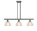 Ballston Three Light Island Pendant in Matte Black (405|5163IBKG422)