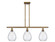 Ballston Three Light Island Pendant in Brushed Brass (405|5163IBBG372)