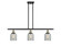 Ballston Three Light Island Pendant in Black Antique Brass (405|5163IBABG257)