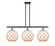 Ballston Three Light Island Pendant in Black Antique Brass (405|5163IBABG12110RB)