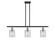 Ballston Three Light Island Pendant in Black Antique Brass (405|5163IBABG112)