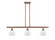 Ballston Three Light Island Pendant in Antique Copper (405|5163IACG91)