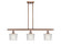 Ballston Three Light Island Pendant in Antique Copper (405|5163IACG402)