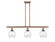 Ballston Three Light Island Pendant in Antique Copper (405|5163IACG362)