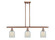 Ballston Three Light Island Pendant in Antique Copper (405|5163IACG2511)