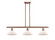 Ballston Three Light Island Pendant in Antique Copper (405|5163IACG131)