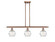 Ballston Three Light Island Pendant in Antique Copper (405|5163IACG12136)