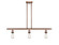 Ballston Three Light Island Pendant in Antique Copper (405|5163IAC)