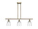 Ballston Three Light Island Pendant in Antique Brass (405|5163IABG442)