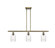 Ballston Three Light Island Pendant in Antique Brass (405|5163IABG342)