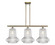 Ballston Three Light Island Pendant in Antique Brass (405|5163IABG212)