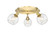 Ballston Three Light Semi-Flush Mount in Satin Gold (405|5163CSGG1226)