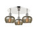 Ballston Three Light Semi-Flush Mount in Polished Nickel (405|5163CPNG96)