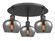 Downtown Urban Three Light Flush Mount in Matte Black (405|5163CBKG93) Downtown Urban Three Light Flush Mount in Matte Black (405|5163CBKG93)