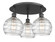 Downtown Urban Three Light Flush Mount in Matte Black (405|5163CBKG12138)