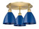 Ballston Three Light Semi-Flush Mount in Brushed Brass (405|5163CBBMBD75BL)