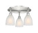 Ballston Three Light Semi-Flush Mount in Black Antique Brass (405|5163CBABG441)