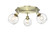 Ballston Three Light Semi-Flush Mount in Antique Brass (405|5163CABG1226)