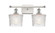 Ballston Two Light Bath Vanity in White Polished Chrome (405|5162WWPCG402)