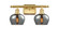 Ballston LED Bath Vanity in Satin Gold (405|5162WSGG93LED)