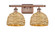 Ballston Two Light Bath Vanity in Antique Copper (405|5162WACRBD8NAT)