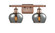 Ballston Two Light Bath Vanity in Antique Copper (405|5162WACG93)