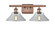 Ballston Two Light Bath Vanity in Antique Copper (405|5162WACG132)