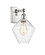 Ballston One Light Wall Sconce in White Polished Chrome (405|5161WWPCG6548)