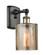 Ballston One Light Wall Sconce in Black Antique Brass (405|5161WBABG116) Ballston One Light Wall Sconce in Black Antique Brass (405|5161WBABG116)