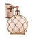 Ballston One Light Wall Sconce in Antique Copper (405|5161WACG1218RB)