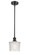 Ballston One Light Mini Pendant in Matte Black (405|5161SBKG402)