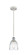 Ballston One Light Mini Pendant in White Polished Chrome (405|5161PWPCG442)